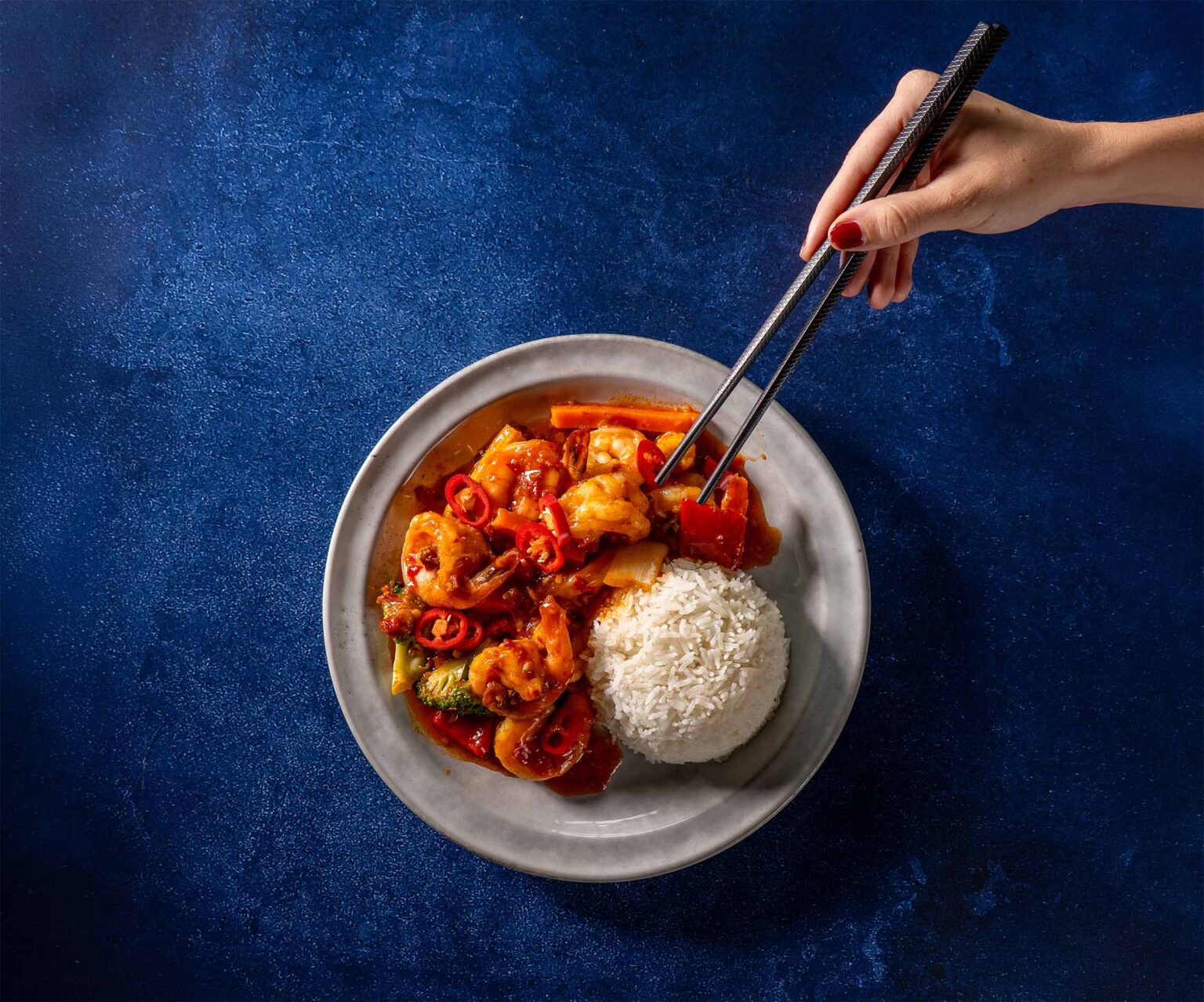 Stir Fry Prawns at Tastes of Asia Dee Why RSL