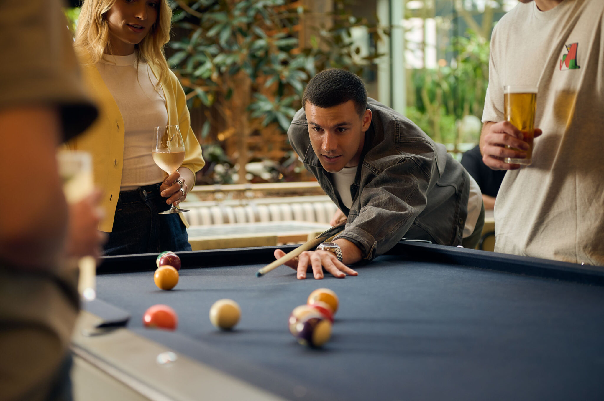 Playing pool at Battery House at DYRSL - Weekly Pool Comps