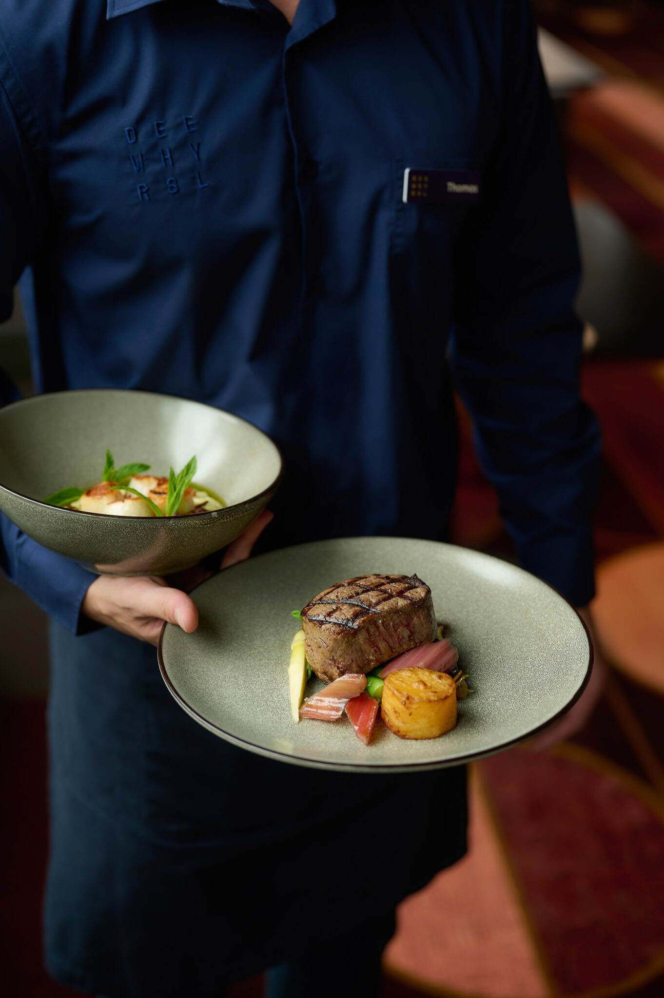 Steak at Flame restaurant at DYRSL