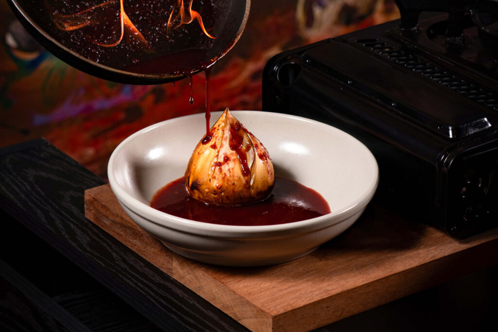 Chocolate Bombe Alaska.