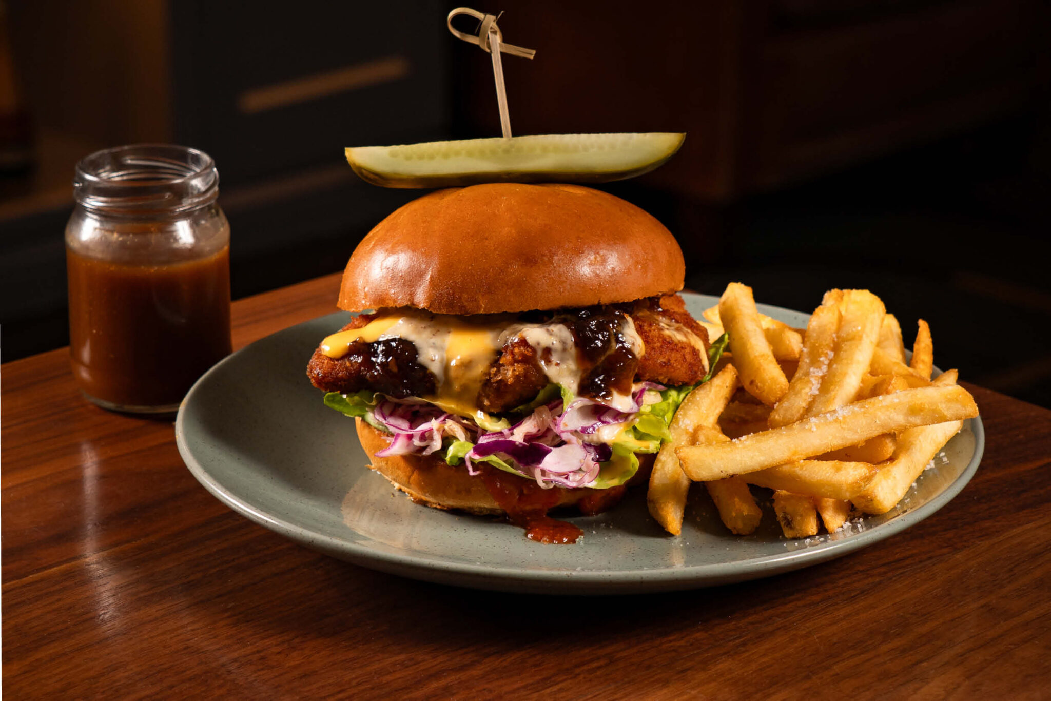 The Bavarian Burger at Battery House